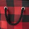 DII® Large Rectangle Red/Black Buffalo Check Polyester Bin